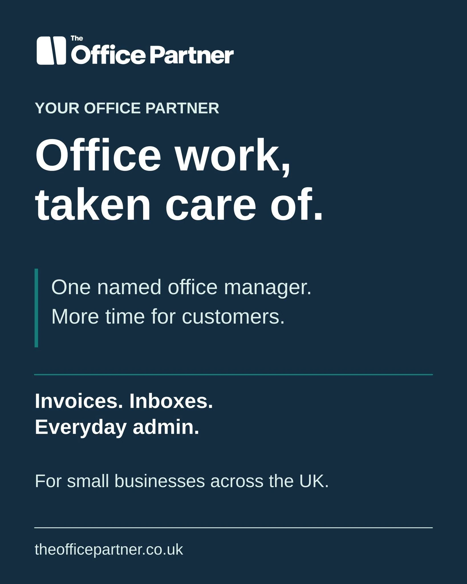 The Office Partner’s branded Facebook launch post